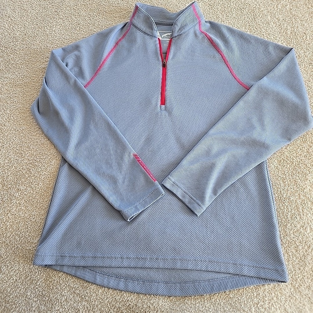 Sun Mountain Women's Thermal Wear Quarter Zip Base Layer Pullover Size L Purple